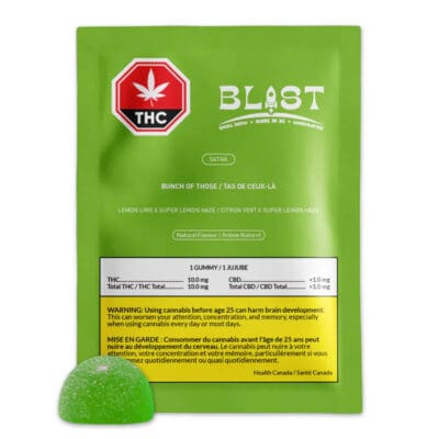 Blast Super Lemon Haze Distillate Gummies | Craft Greenery Cannabis